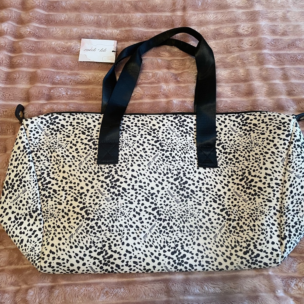 Mali&lili weekend/ gym Leopard Print Bag